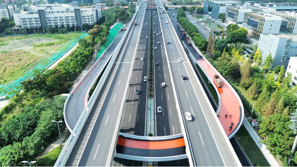 科新南路—科新路回头匝道新建工程项目顺利完工