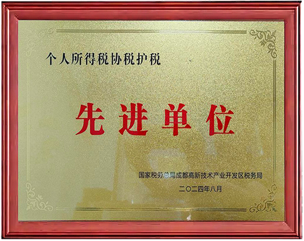 个人所得税协税护税先进单位
